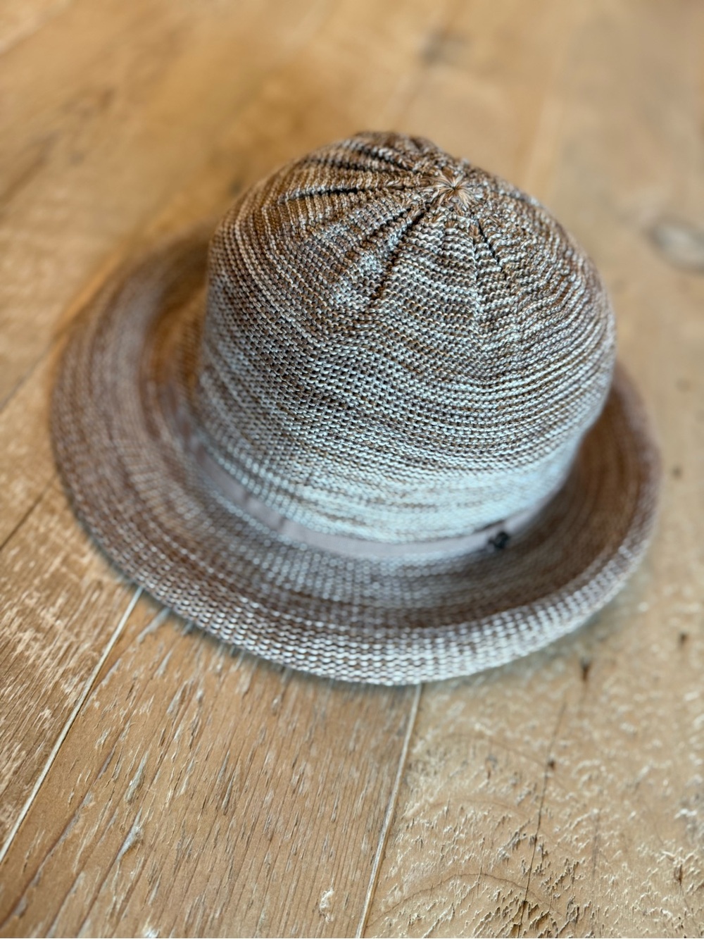 Wallaroo Tori Braided Straw Bucket Hat in Tan